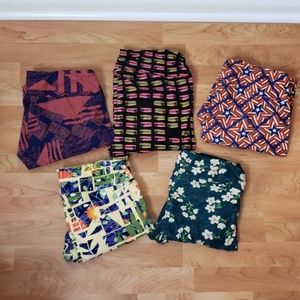 Lot of 5 Tall Curvy leggings Macaroon americana